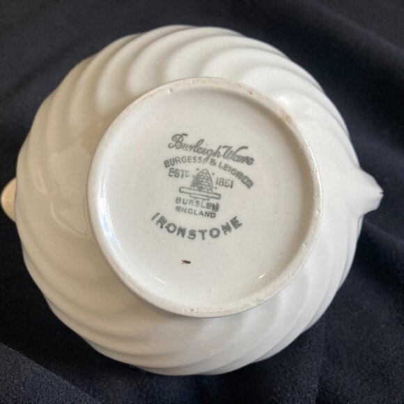 Burleigh Ware. Burgess and Leigh. Ironstone milk jug/ creamer - Picture 6 of 6